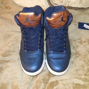 Air Jordan Bronze Obsidian Olympic 5s